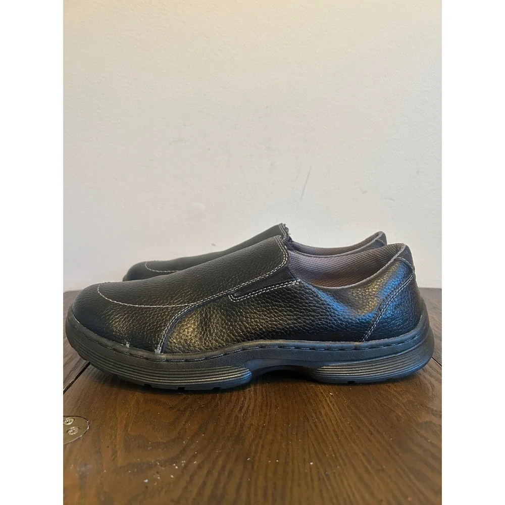 DR. Martens Black Leather Foster Slip On Pebble Sport Loafers Men's Size 11
